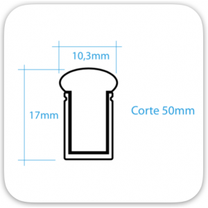 Tiras NEON FLEX silicona 10 x 17 mm (10)